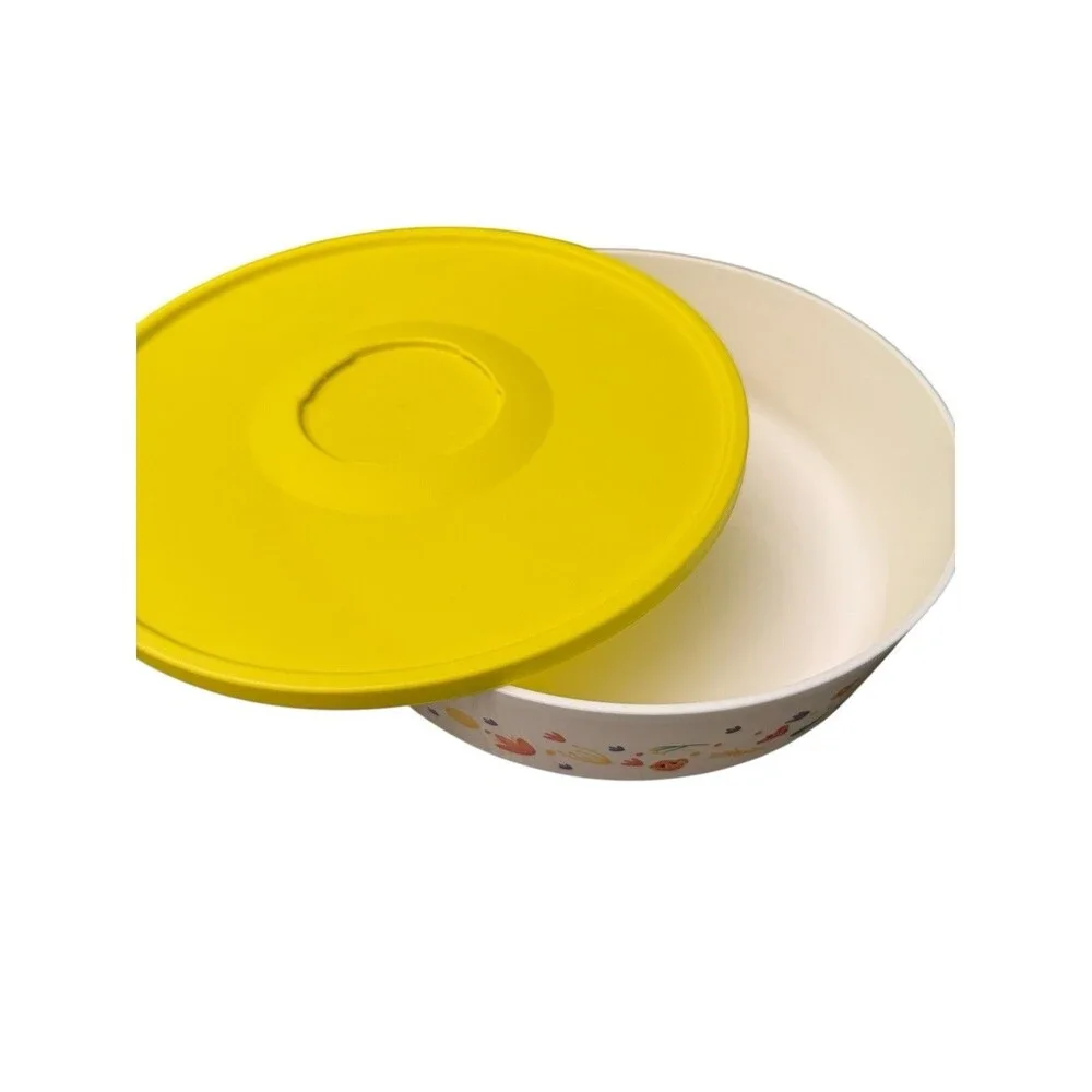 Tupperware Fanciful‎ Floral Illumina Serving Bowl 10.5 Cup/ 2.5 L Bowl Cheerful